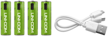 UNI-COM USB AA Rechargeable Batteries